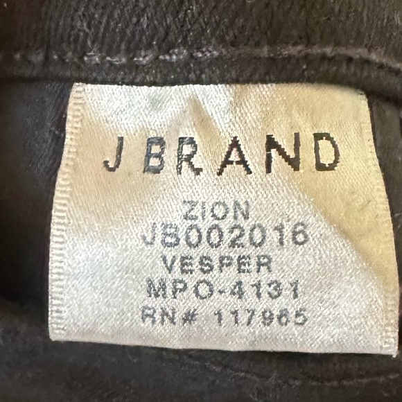 J brand vesper Zion denim jeans black gold buttons EuC 31 - Picture 10 of 10